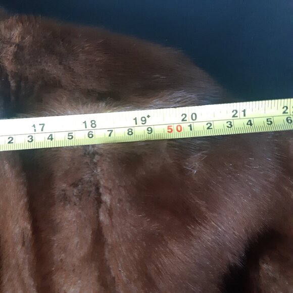 1960s Beige Mink Coat Mid Length Custom Women's Coat | The Fur Boutique - Picture 10 of 16